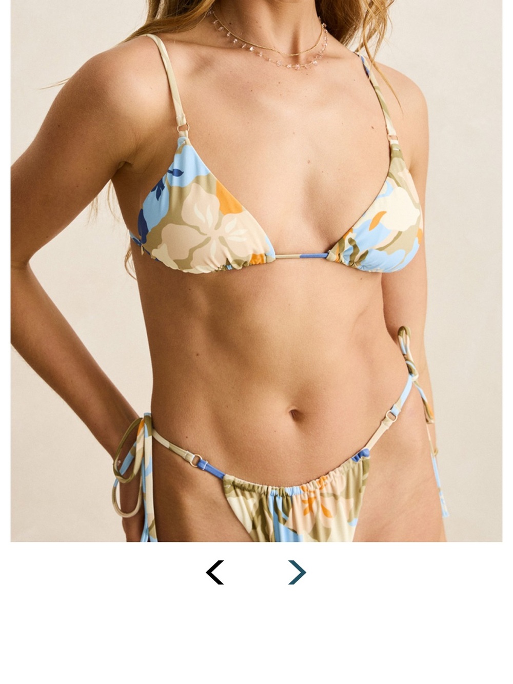 RHYTHM Blanca Triangle Bikini Top NWT